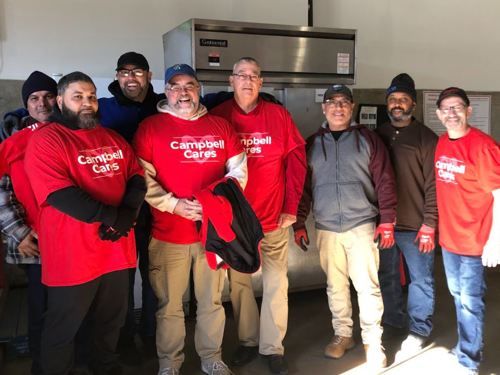 Campbell R&D team after donating equipment to Camden_Charter_School