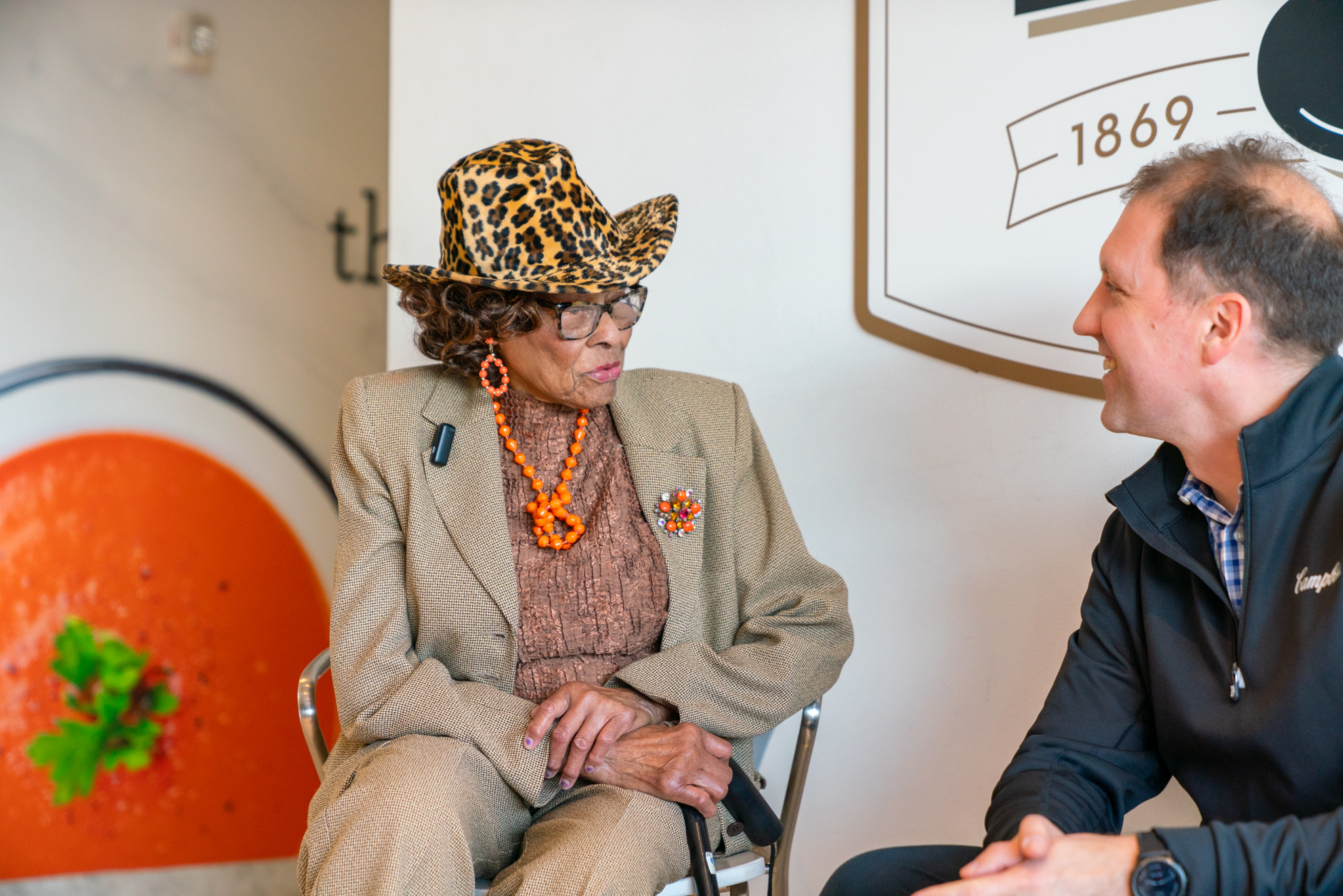 Daisy Lee and Mick Beekhuizen, President, Meals & Beverages.