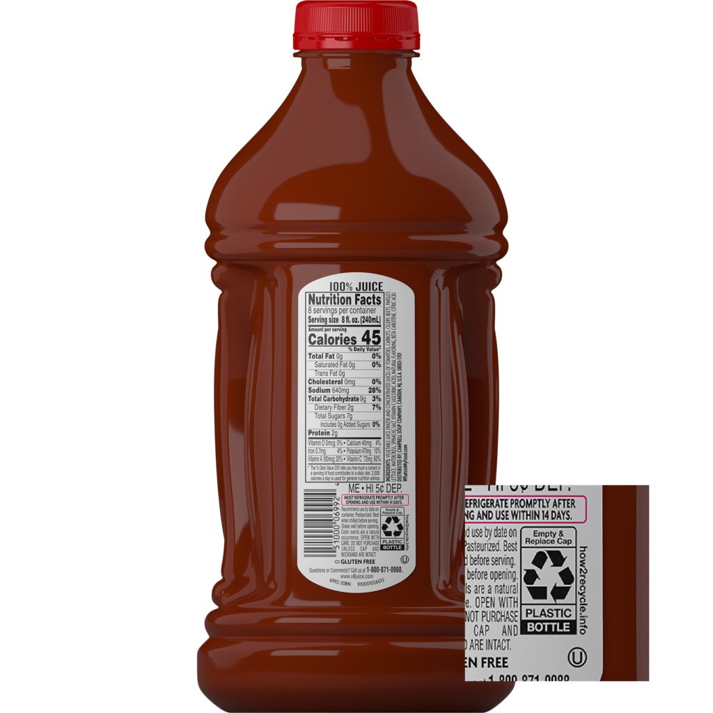 How2Recycle label on V8