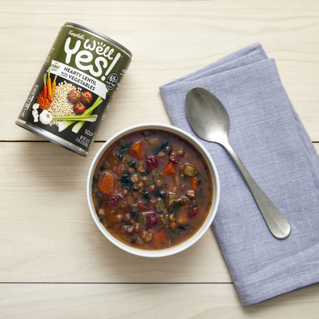 well yes heart lentil with vegetables soup